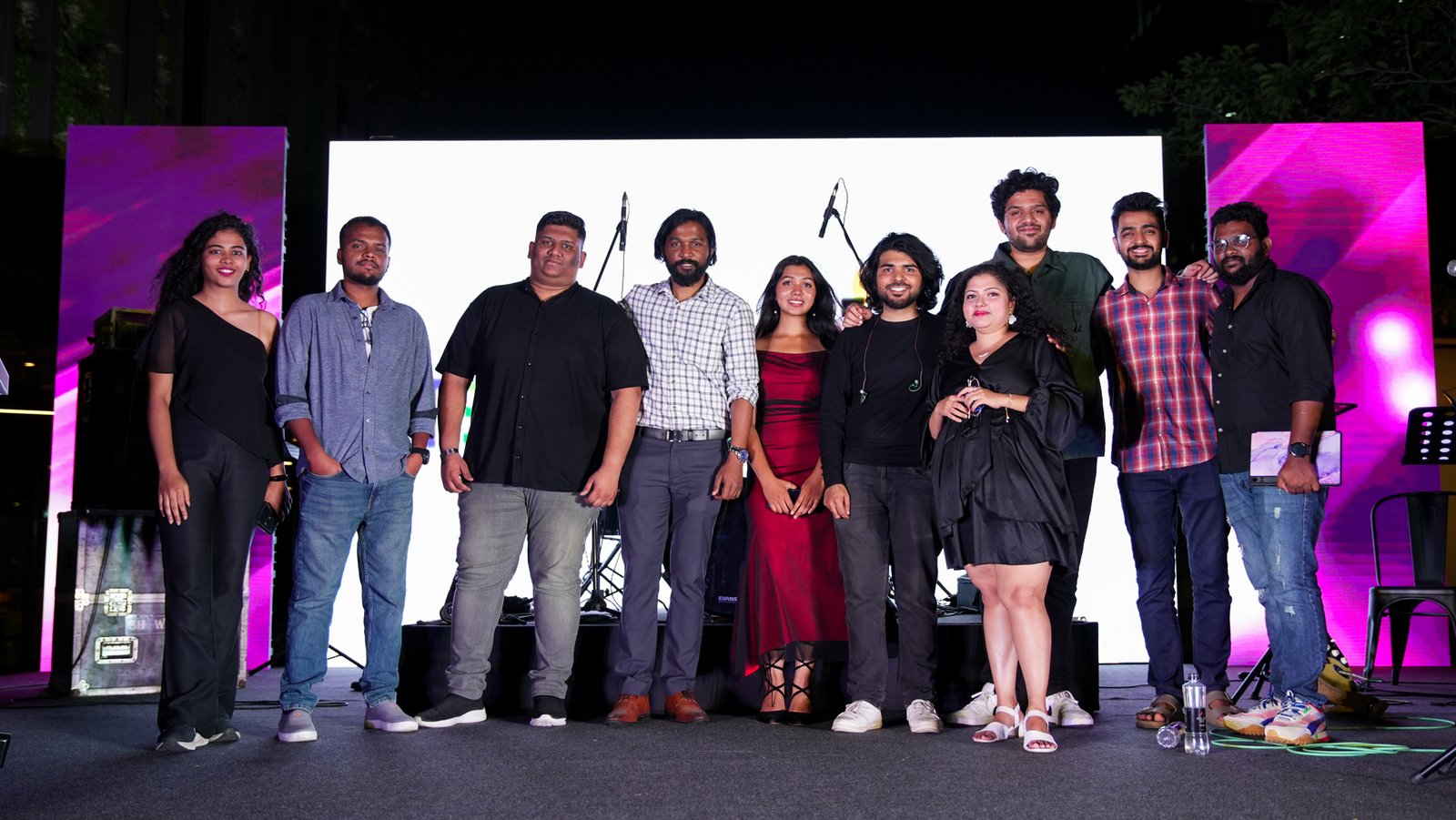 Practice shot with sheet music